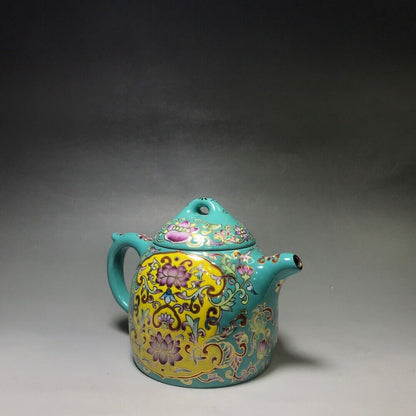 Chinese Yixing Zisha Clay Handmade Exquisite Teapot （秦权 底款：陈涛手制）