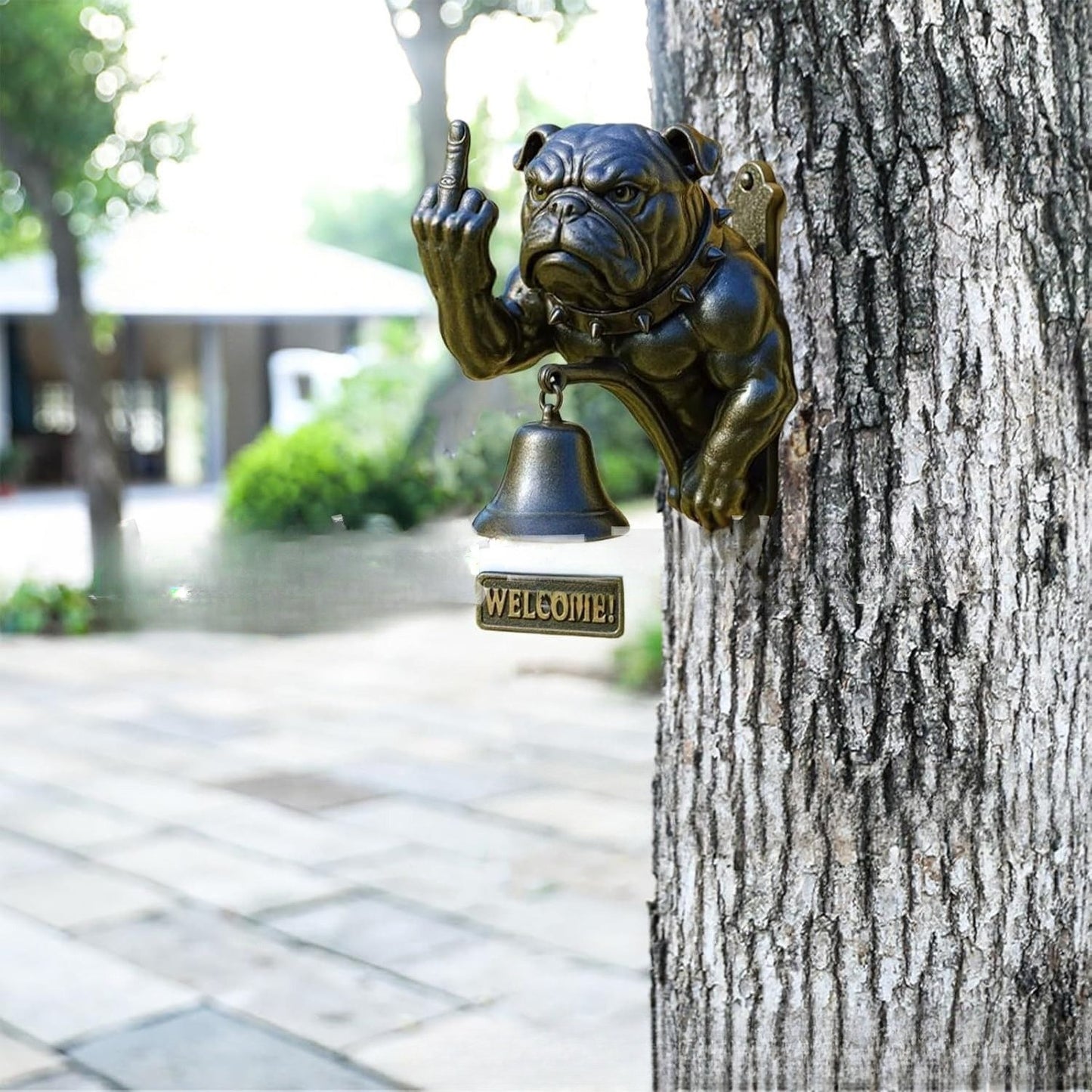 18*13*12㎝New Funny Bulldog Doorbell - Interesting Bulldog Doorbell