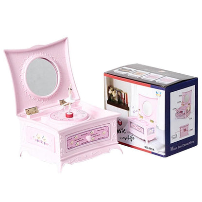 Dancing Ballerina Music Box Retro Craft Jewelry Storage Organizer 15.5x13.5x21cm