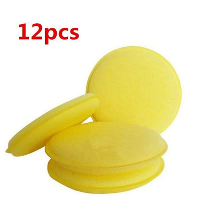 Waxing Towel Sponge Brush Auto Wax Polish Foam Sponge Automotive Care 12Pcs/Set