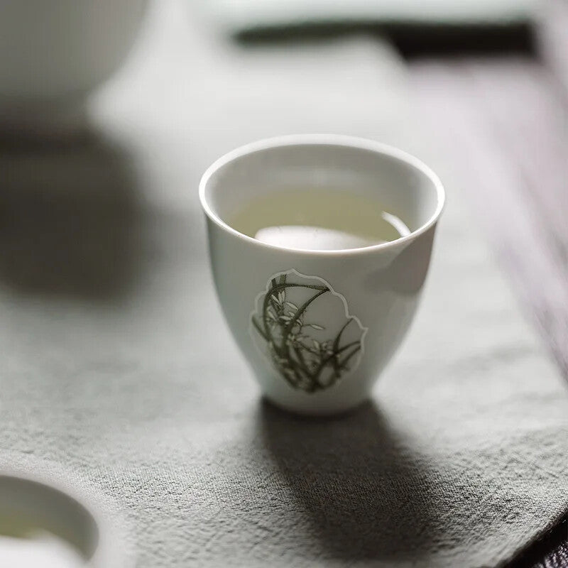 Chinese Style Celadon Tea Cup Handmade Kung Fu Tea Set Tea Cup Tea Set