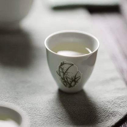 Chinese Style Celadon Tea Cup Handmade Kung Fu Tea Set Tea Cup Tea Set