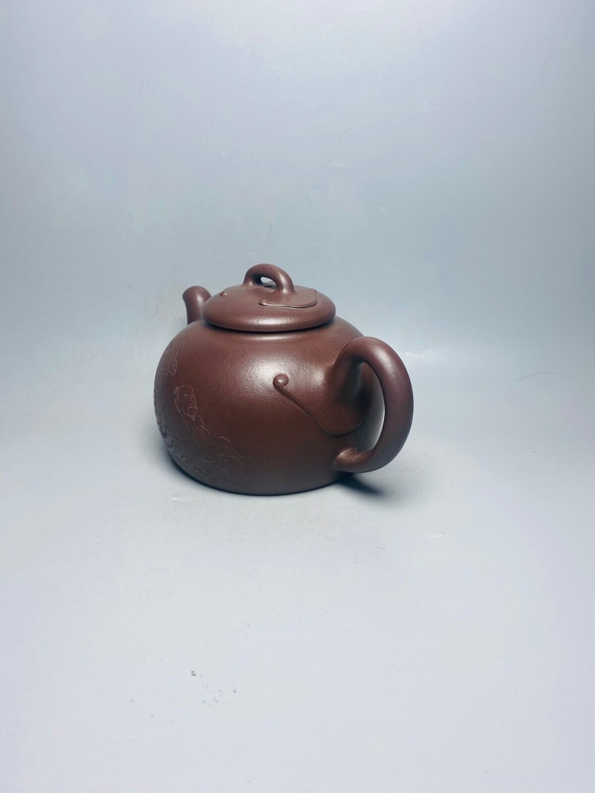 Chinese Yixing Zisha Clay Handmade Exquisite Teapot （思源 底款： 钱文英）