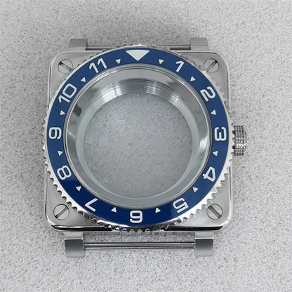 42mm Stainless Steel Watch Case For NH35/NH36/4R/7S Movement Accessories ww