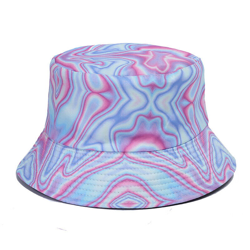 Bucket Hat Bucket Hat Sun Cap Hip Hop Hat Sun Hat Double Sided Fashion Tie Dye