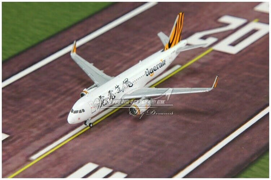 1:400 JC Wings Tigerair AIRBUS A320 Passenger Airplane Diecast Aircraft Model