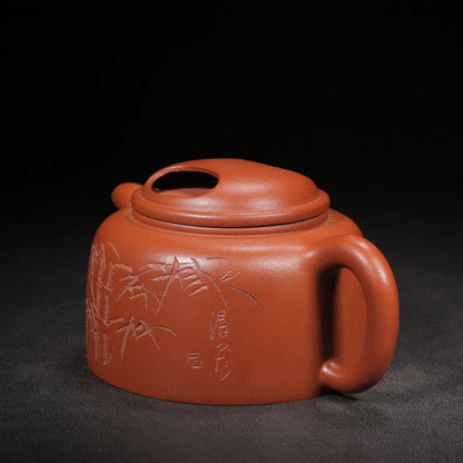 Chinese Yixing Zisha Clay Handmade Exquisite Teapot（牛盖 底款：顾景舟）