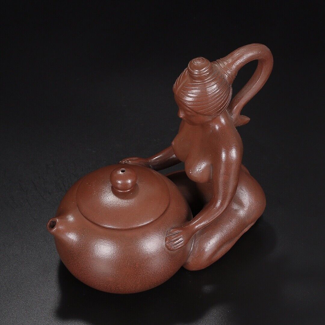 Chinese Yixing Zisha Clay Handmade Exquisite Teapot（美女西施 底款：周桂珍）