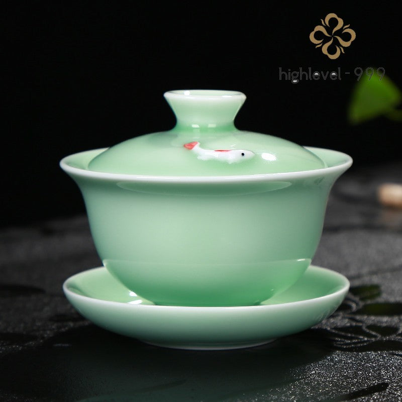 Chinese Tea Set Single Item Porcelain Gaiwan Tea Cup Pitcher Tea Strainer New