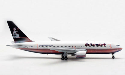 1:200 25CM JC Wings Britannia BOEING 767-200ER Passenger Airplane Diecast Model
