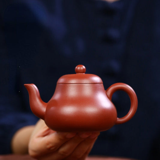 5.2” Chinese Yixing Zisha Pottery Clovershrub Clay 180ML Mesh Wangguowang Teapot
