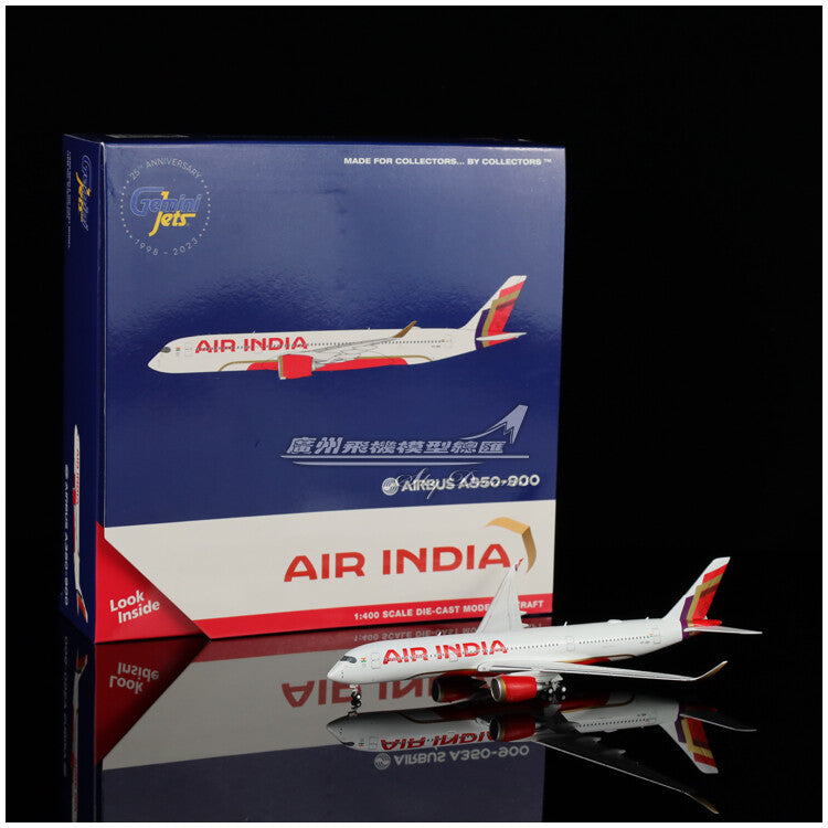 1:400 GeminiJets AIR INDIA AIRBUS A350-900 Passenger Airplane Diecast Model