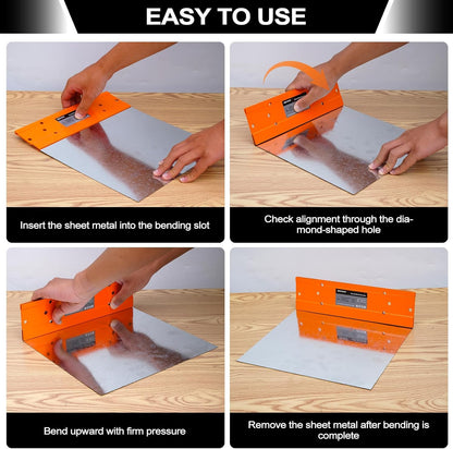 Sheet Metal Bender Folding Tool, 18 Inch Hand Seamer for HVAC Ductwork, Roofing