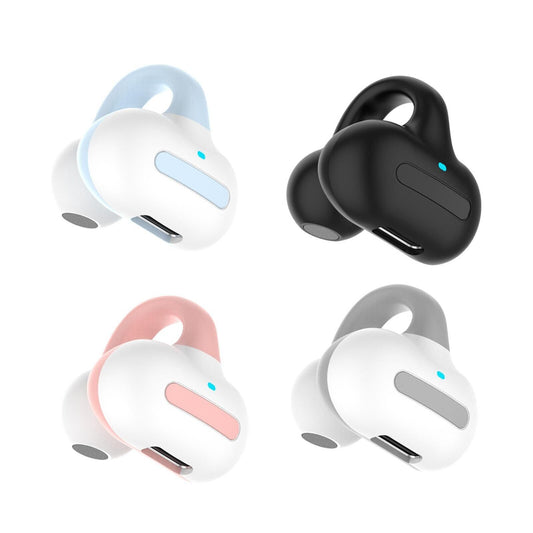 Bluetooth 5.3 Wireless Earbuds Ear Clip Bone Conduction Headphones Sport Headset