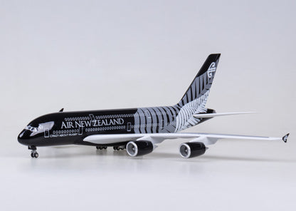 46CM 1:160 AIR NEW ZEALAND AIRBUS A380 Passenger Plane Landing Gear Resin Model