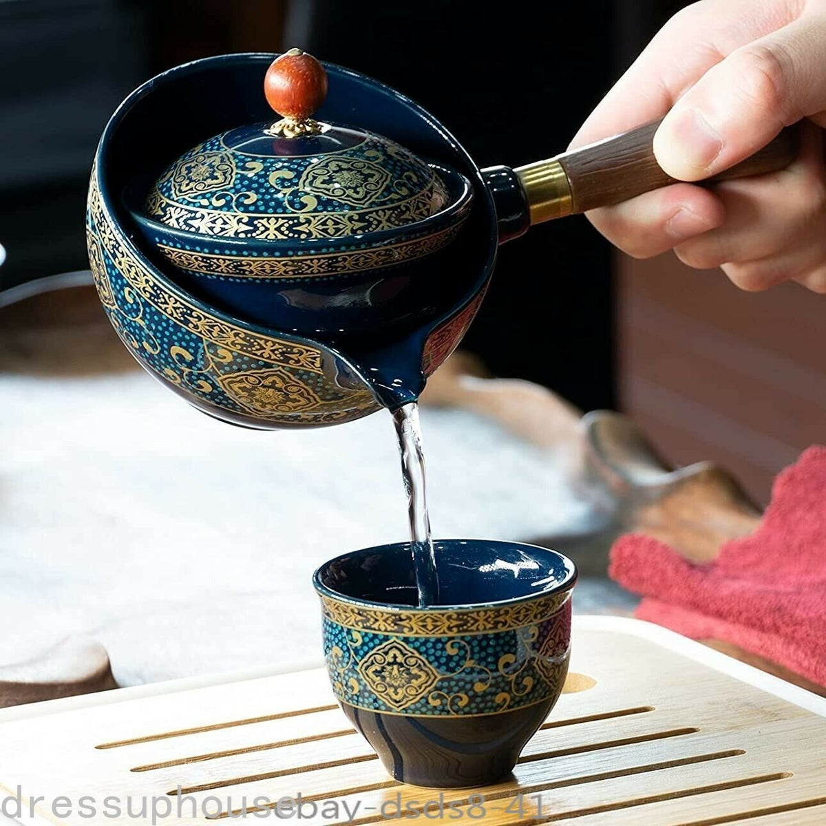 Rotating Teapot Set China Traditional Ceramics Tea set