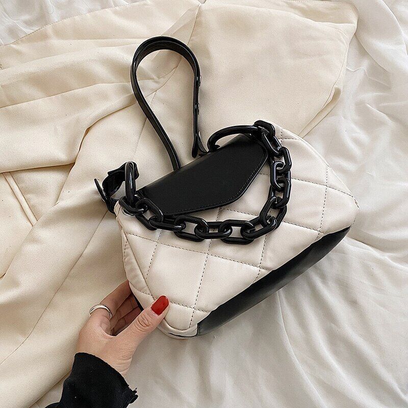 Tote Bag PU Leather Quilted Women's Handbag Shoulder Crossbody Bags