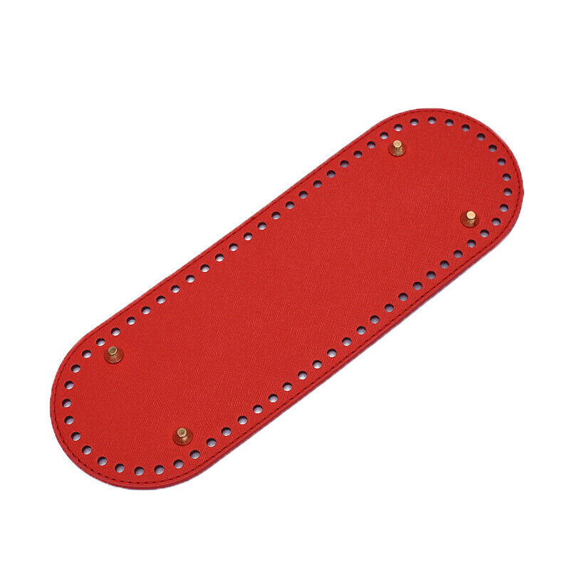 Oval Bottom For Knitted Bag PU Leather Bag Accessories DIY Crochet Bag Bottom
