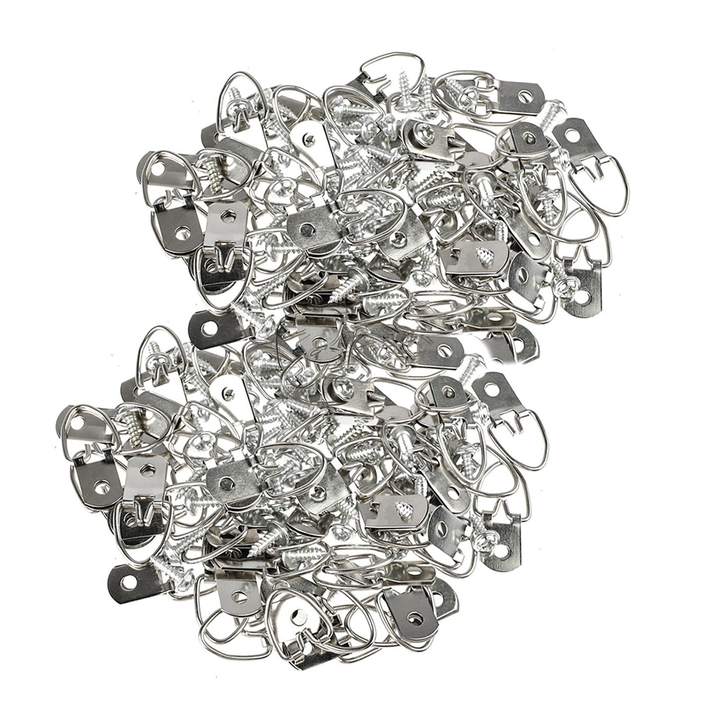 100Pcs/Set Metal D Ring Picture Frame Hangers with Screw Photo Frame Accessories