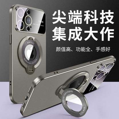 Suitable for iPhone 17.16.15 phone case large window magnetic bracket-usa