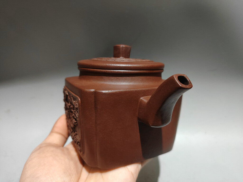 Chinese Yixing Zisha Clay Handmade Exquisite Teapot