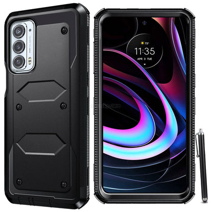 For Motorola Edge 5G UW / Edge (2021) Case Dual Layer Rugged Hybrid Phone Cover