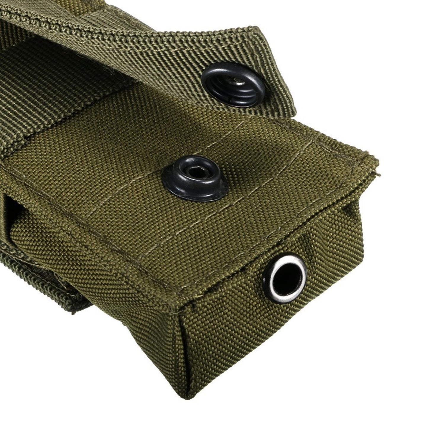 Green Tactical Molle Flashlight Holder Belt Holster Pouch Torch Carry Case