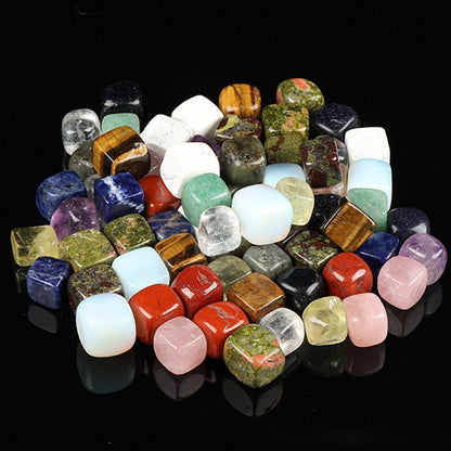 Natural Larger Particles Cube Crystal Polished Reiki Healing Crystals Gemstones