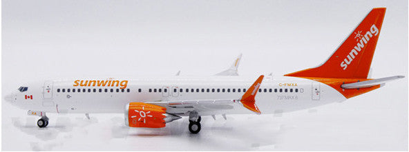 1:400 JC Wings Sunwing Airlines B737 MAX 8 Airplane Diecast Aircraft Plane Model