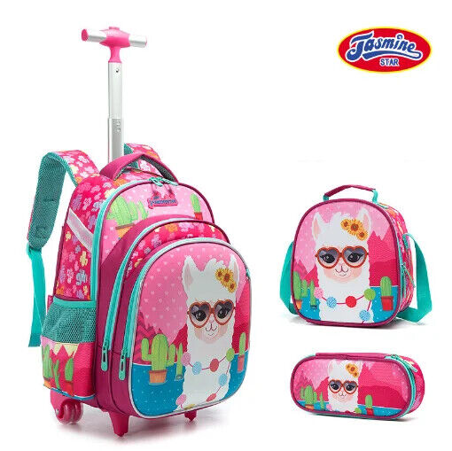 3pcs Schoolbag Lunch Bag School Bags Wheeled Backpack Student Backpack Boys
