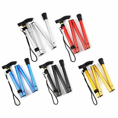 Nordic Walking Stick Telescopic Quick Lock Foldable Trekking Pole Hiking Cane