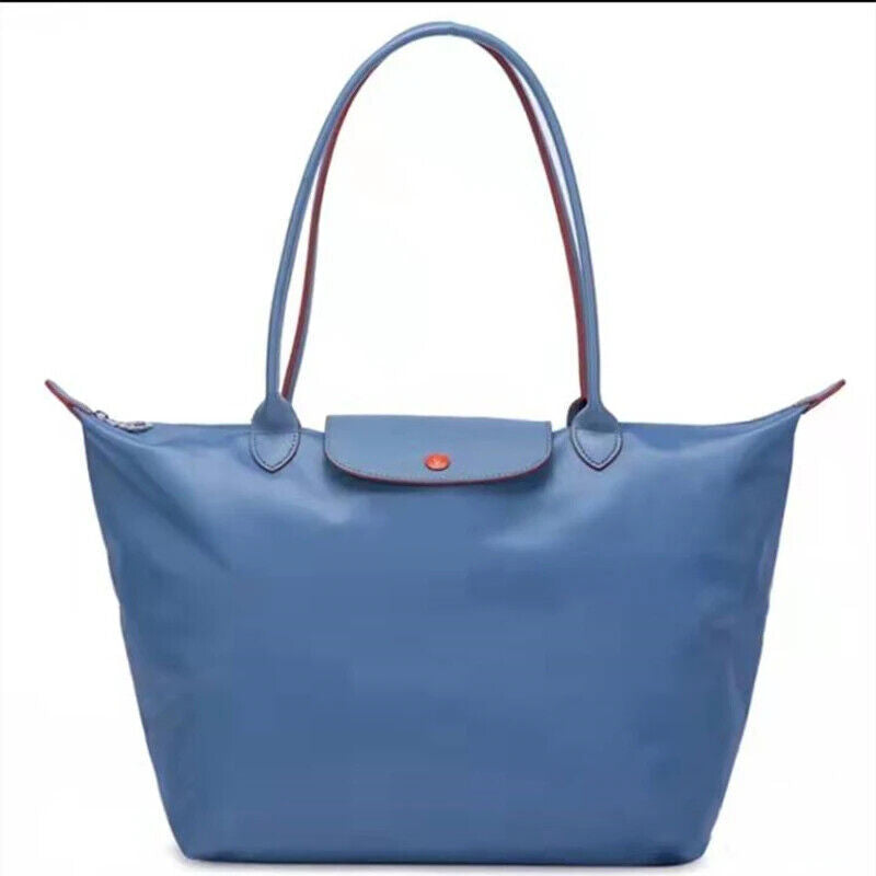 New Fashion High Capacity Embroidered Nylon Shoulder Bag Shopping Bag