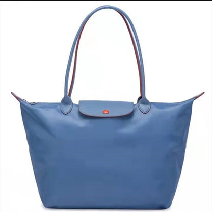 New Fashion High Capacity Embroidered Nylon Shoulder Bag Shopping Bag