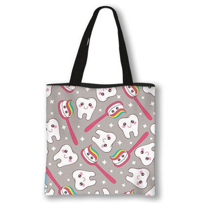 Handbag Casual Tote Bag Shoulder Purse Travelling Storage Pouch Polyester Print