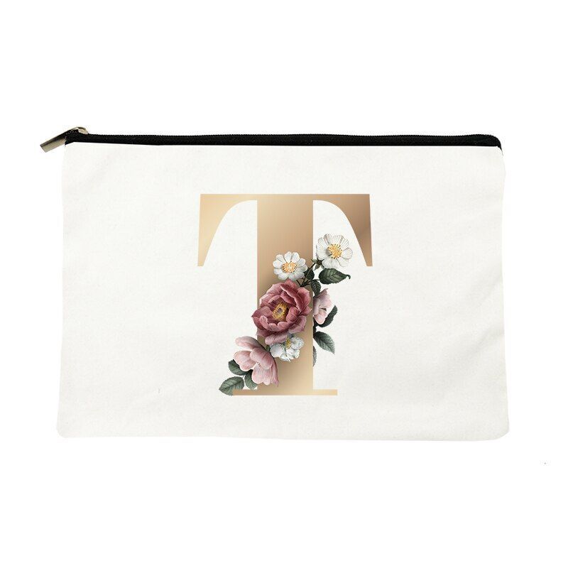 Makeup Bag Print Cosmetic Bags Bridal Party Bags Organizer Pouch Clutch Gift 1PC