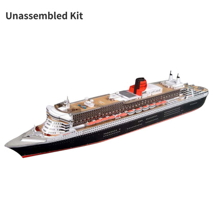 1/400 Queen Mary II Cruise Liner Ship 3D Paper Model Craft Display Unassembled B