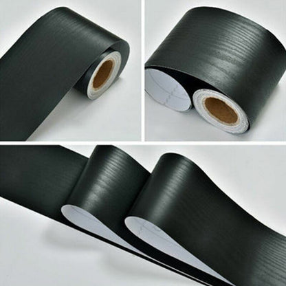 Wall Stickers Black/White Waterproof Waist Line Self Adhesive Border Roll Homes