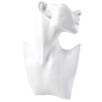 Jewelry Display Necklace Holders Resin Mannequin Organizer Bust Stands 20x7x32cm