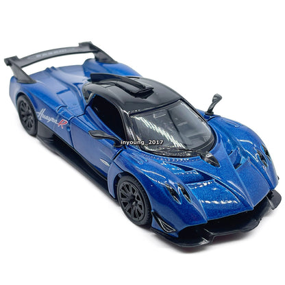 1/36 Pagani Huayra R Model Car Diecast Toy Cars Toys for Boys Kids Gifts Blue