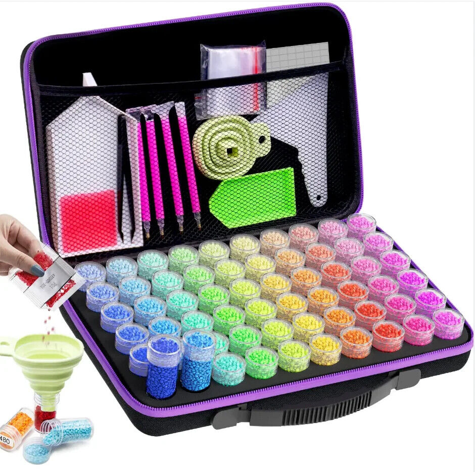 Diamond Painting Storage Boxes, 60/120/30 Slots Bead Storage Art Accessories
