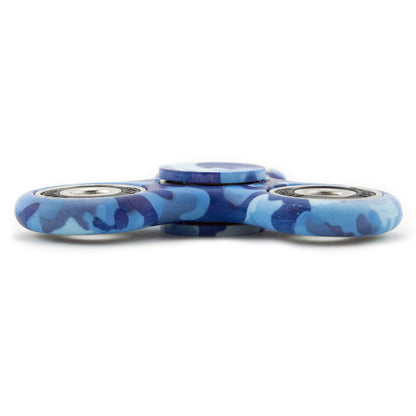 Blue Camouflauge Fidget Spinner - Tri-Spinner Sensory Toy