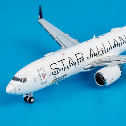 1:400 JC Wings Singapore Airlines B737 MAX 8 Airplane Diecast Aircraft Model