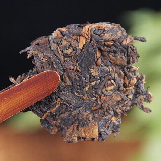 100g Yunnan Organic Ripe Puer Tea Pressed Tea Premium Organic Black Tea Cake