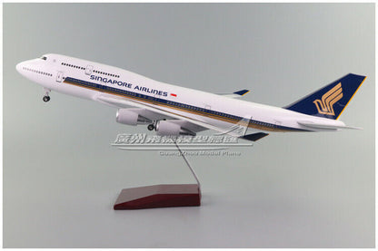 1:150 47CM Singapore Airlines BOEING 747-400 Airplane Landing Gear Resin Model
