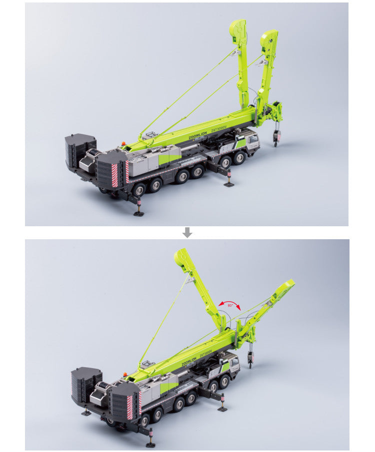 1:50 ZOOMLION ZAT3000V 300T ALL TERRAIN CRANE Construction Machine Diecast Model