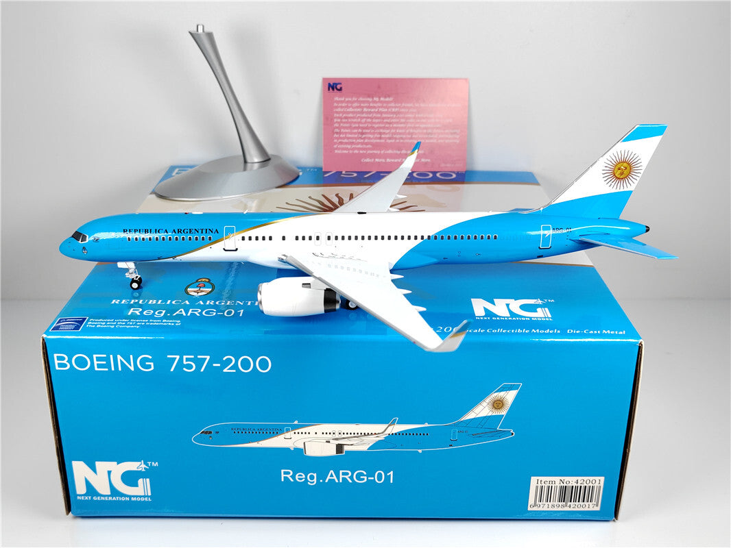 1:200 NG Model REPUBLICA ARGENTINA BOEING B757-200 Pplane Diecast Aircraft Model