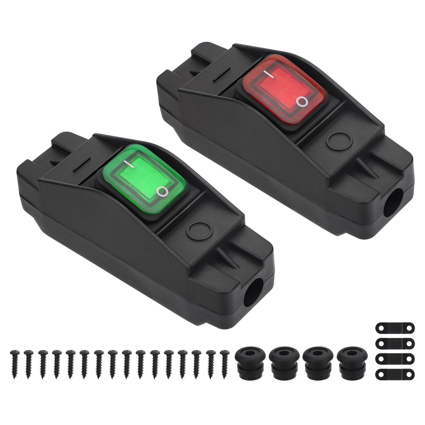 2PCS IP66 Waterproof Inline Cord Switch For 14AWG 16AWG Cable Lamp Appliance