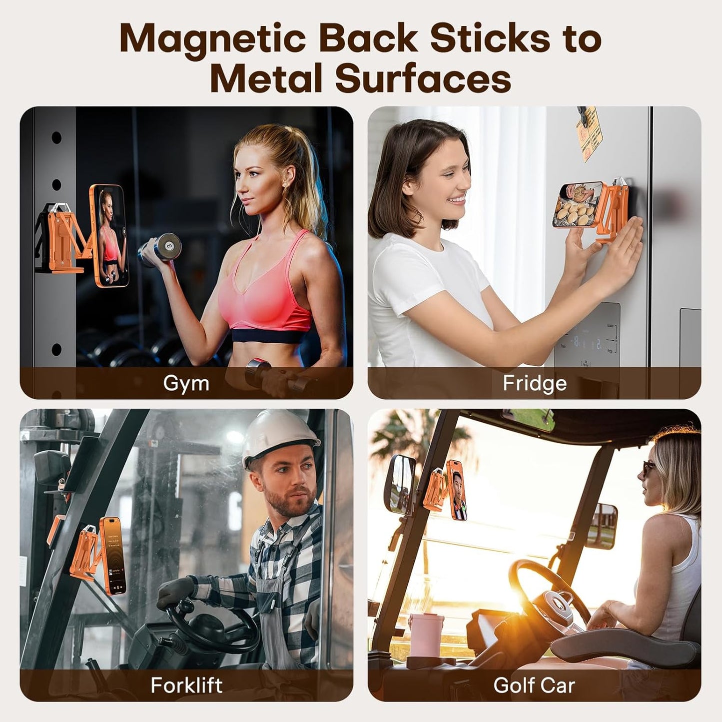 360°Rotating for Magsafe Tripod Mount, Adjustable Aluminum Magnetic Phone Tripod