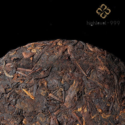 357g Ripe Pu'er Tea Cake Yunnan Imperial Grade Aged Fine Bud Compressed Tea