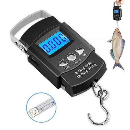 Pesador De Maletas Digital Bascula De Pescado Multiusos Con Gancho Precisa TOP